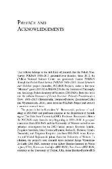 Preface and Acknowledgements