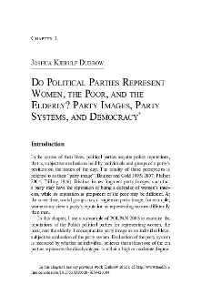 Do Political Parties Represent Women, the Poor, and the Elderly? Party Images, Party Systems, and Democracy