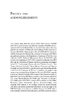 Preface and acknowledgements