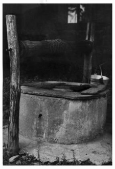 A well with a winch