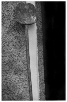 A bread oven shovel