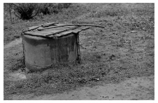 A well with a manual lift