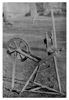 A spinning wheel