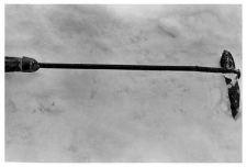 A tool for removing embers from the bread oven