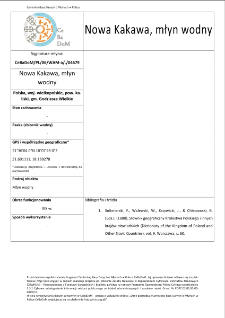 Nowa Kakawa, watermill