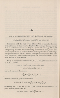 On a generalization of Taylor's theorem