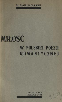 Miłość w polskiej poezji romantycznej