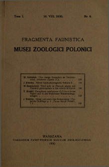 Fragmenta Faunistica Musei Zoologici Polonici ; t.1 nr 6