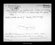 Okrzeszyn. Files of Warsaw district in the Middle Ages. Files of Historico-Geographical Dictionary of Masovia in the Middle Ages