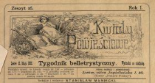 Kwiaty Powieściowe : tygodnik belletrystyczny 1886 N.16