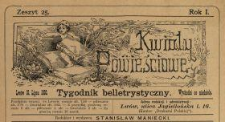 Kwiaty Powieściowe : tygodnik belletrystyczny 1886 N.25