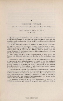 Giuseppe Picciati. « Nuovo Cimento », ser. 5ª, vol. XV (1908), pp. 363-368