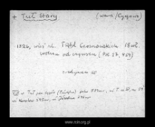 Tul. Files of Warsaw district in the Middle Ages. Files of Historico-Geographical Dictionary of Masovia in the Middle Ages