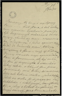 Listy do Józefa Kotarbińskiego z lat 1898-1909