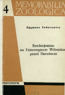 Ewolucjonizm na Uniwersytecie Wileńskim przed Darwinem