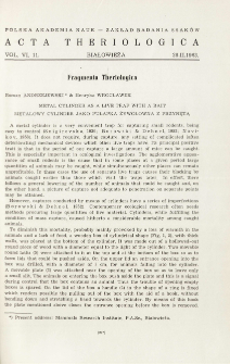 Metal cylinder as a live trap with a bait; Metalowy cylinder jako pułapka żywołowna z przynętą