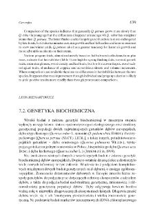Biochemical genetics