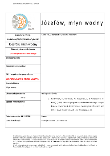 Józefów, młyn wodny
