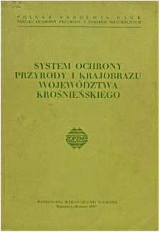 Kompleksowy system obiektów i obszarów chronionych województwa krośnieńskiego