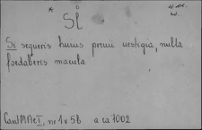 Kartoteka Słownika Łaciny Średniowiecznej; si - signum