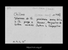 Chyliny. Files of Makow district in the Middle Ages. Files of Historico-Geographical Dictionary of Masovia in the Middle Ages