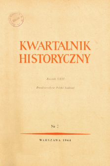 Kwartalnik Historyczny R. 71 nr 2 (1964), Kronika