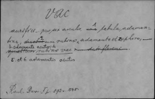 Kartoteka Słownika Łaciny Średniowiecznej; vac - valiture