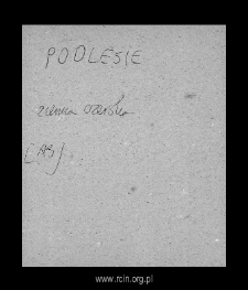 Podlesie. Files of Czersk district in the Middle Ages. Files of Historico-Geographical Dictionary of Masovia in the Middle Ages
