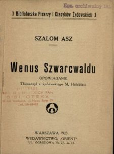 Wenus Szwarcwaldu : opowiadanie