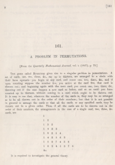 A problem in permutations