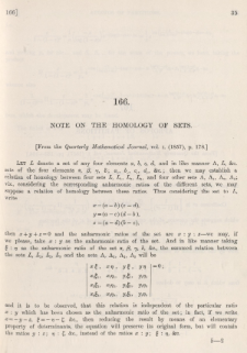 Note on the homology of sets