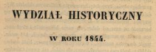 Wydział Historyczny w roku 1844