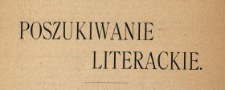 Poszukiwanie literackie