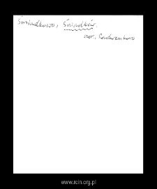 Śniadk&oacute;w. Files of Czersk district in the Middle Ages. Files of Historico-Geographical Dictionary of Masovia in the Middle Ages