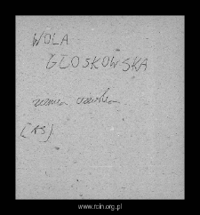 Wola Głoskowska. Files of Czersk district in the Middle Ages. Files of Historico-Geographical Dictionary of Masovia in the Middle Ages