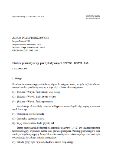 The grammatical status of predicative szkoda &lsquo;pity&rsquo;, wstyd &lsquo;shame&rsquo;, żal &lsquo;regret&rsquo; &ndash; once more