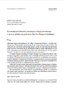 Adverbial phrases defining spatial relations in the Spisz dialect (based on data from the SpiszDialect Corpus)