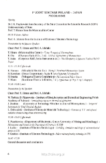 Proceedings of the 1st Joint Seminar Poland-Japan on Micromachining: september 4, 2000
