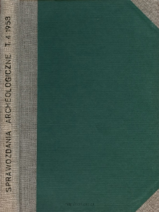 Sprawozdanie z prac wykopaliskowych w Mogile (Nowa Huta) w 1955 roku