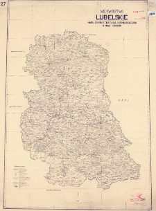 Wojew&oacute;dztwo lubelskie : mapa administracyjna i komunikacyjna w skali 1:300.000
