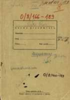 Zeszyty z badań gwarowych; O/8