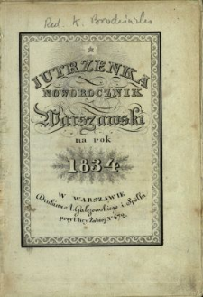Jutrzenka : noworocznik warszawski na rok ...