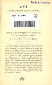 Badania nad drogami odruchowemi w rdzeniu pacierzowym