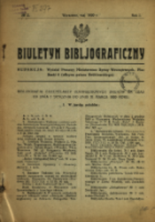 Biuletyn Bibljograficzny 1920 N.2