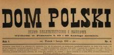 Dom Polski : pismo beletrystyczne i naukowe 1888 N.4
