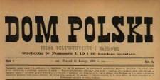 Dom Polski : pismo beletrystyczne i naukowe 1888 N.5