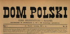 Dom Polski : pismo beletrystyczne i naukowe 1888 N.10