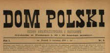 Dom Polski : pismo beletrystyczne i naukowe 1888 N.11