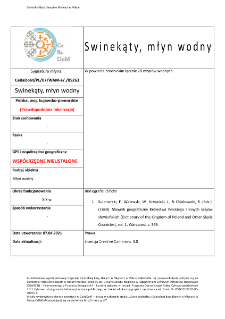 Swinekąty, młyn wodny