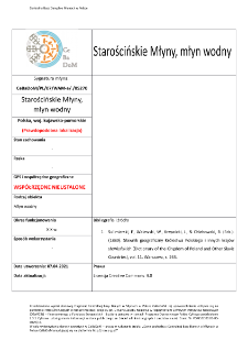 Starościńskie Młyny, watermill